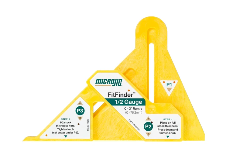 Micro JIG - FN12 Fitfinder 1/2 Gauge, Yellow - Image 1