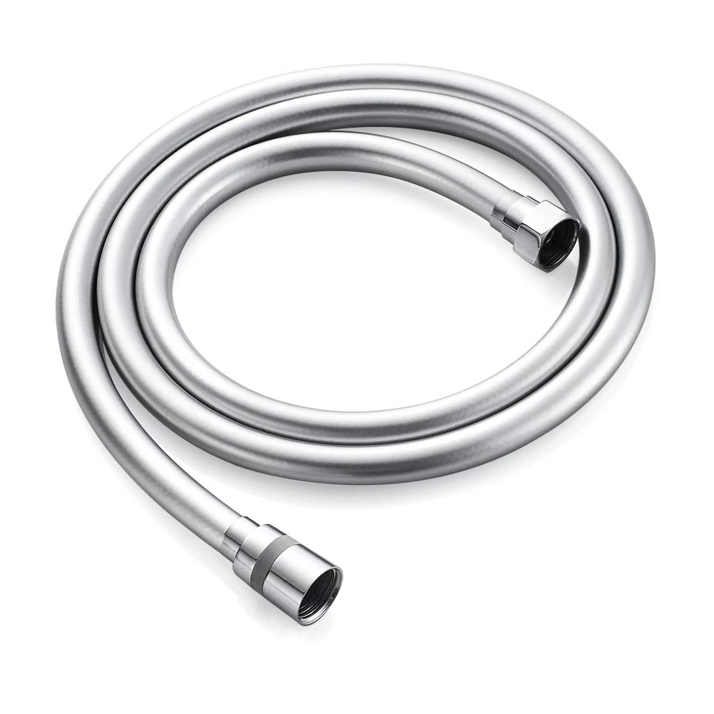 GRIFEMA Smooth Shower Hose 2m / 79 Inch – Flexible PVC Shower Hose, Anti-Kink & Leakproof, Universal G1/2" Fit, Durable Replacement Hose with Brass Connectors & Washers - Silver