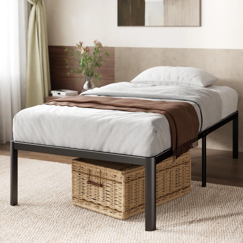 Zinus Van 16 inch Metal Platform Bed Frame - Rounded Corner - Image 1