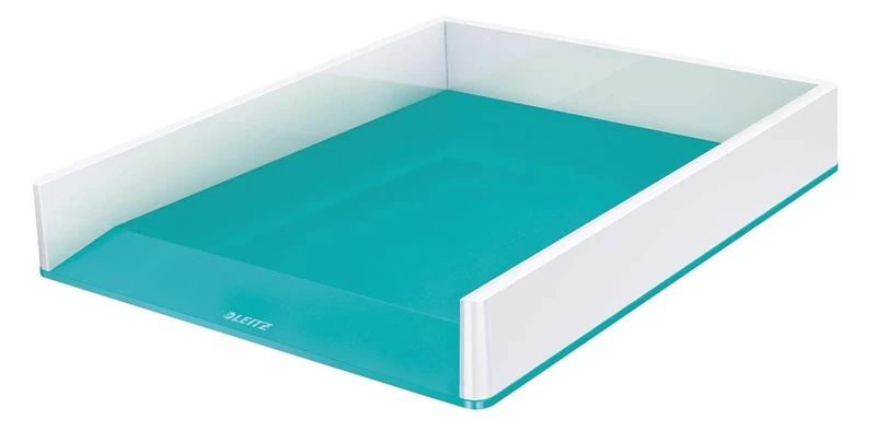 Leitz Wow Duo Colour 53611051 Letter Tray Ice Blue Pack of 4