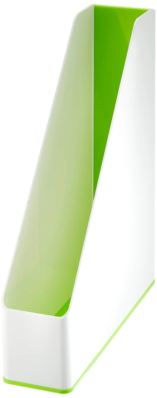 Leitz 53621054 A4 Magazine File, Wow Range, Dual Colour White/Green