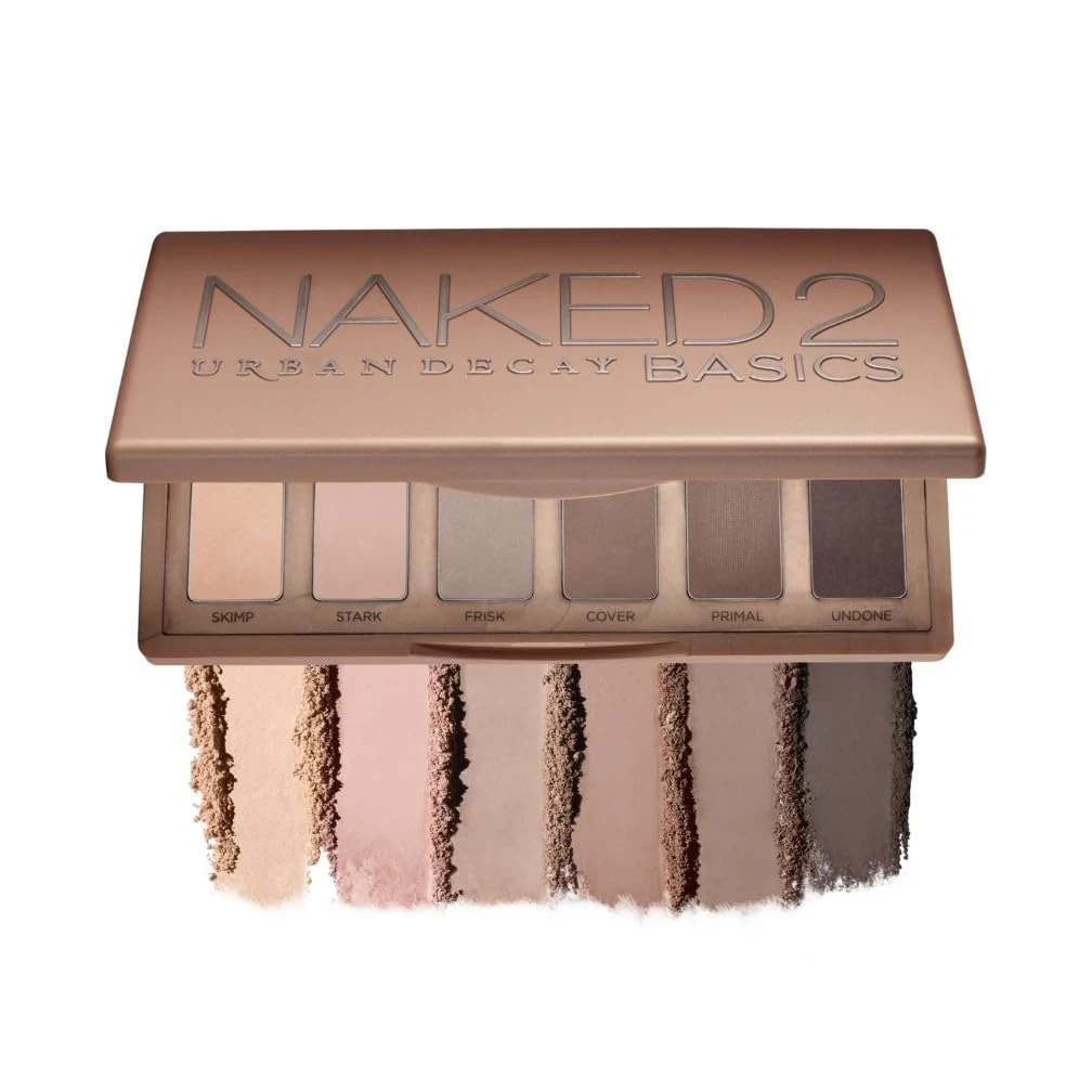 Urban Decay Naked Basics Eyeshadow Palette, 6 Blendable Matte Nudes Shades for Natural Looks, Compact Size Ideal for Travel, 7.8g