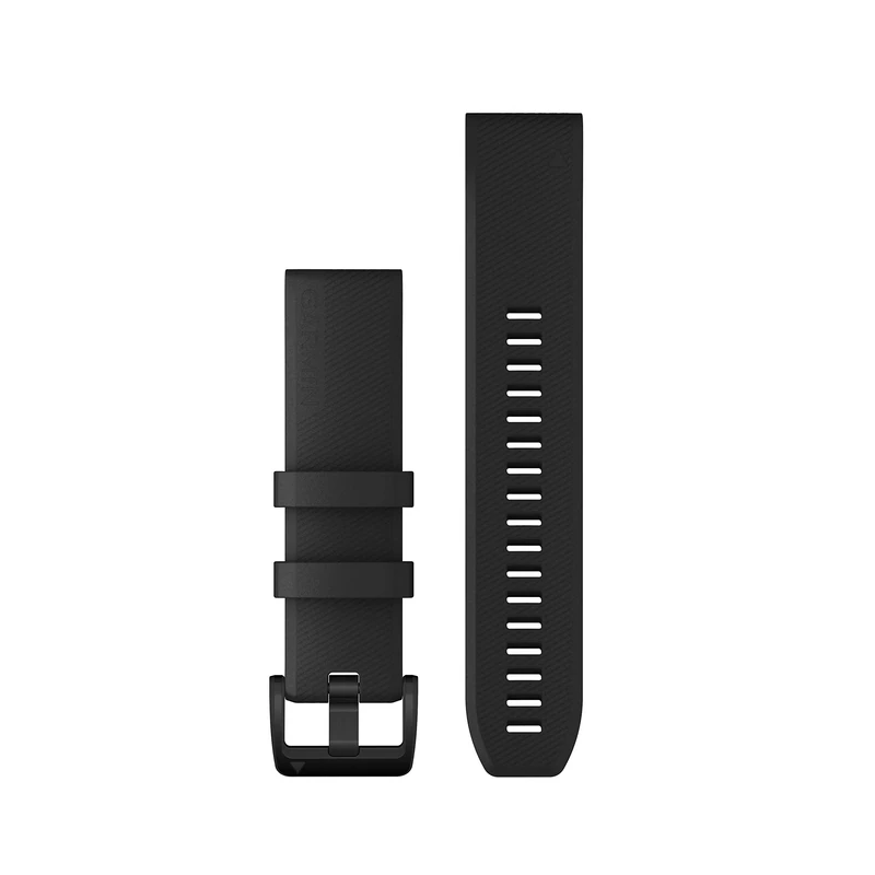 Garmin QuickFit Watch Bands (22mm), suitable for selected fēnix-, epix-, Descent-, D2-, Instinct-, Forerunner- and Approach series smartwatches, Original accessory, Silicone, Black