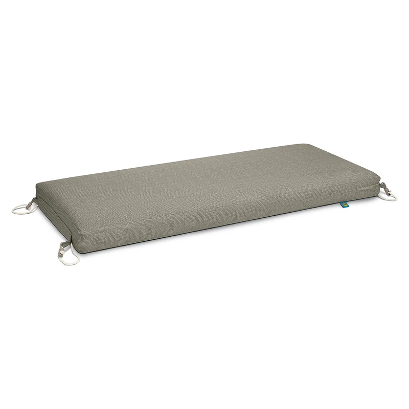 Duck Covers Weekend Water-Resistant 42 x 18 x 3 Inch Outdoor Bench Cushion, Moon Rock