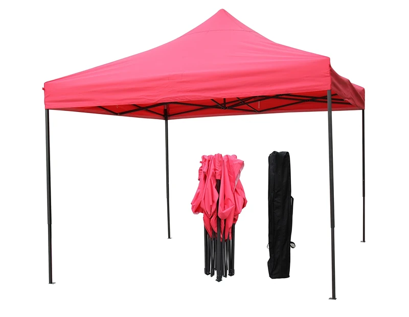 All Seasons Gazebos 2.5 x 2.5m Heavy Duty, Fully Waterproof Pop up Gazebo (Pink)