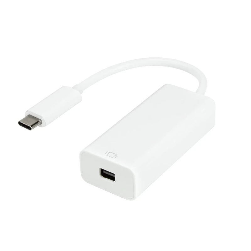 LogiLink UA0360 - USB-C (USB 3.2 Gen 1x1) to Mini DisplayPort Adapter, 4K Resolution, White - Image 1