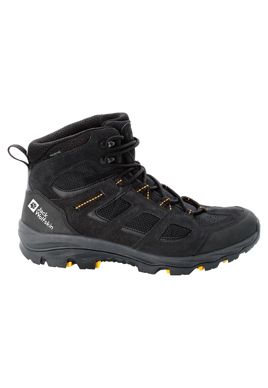 Jack Wolfskin Men's Vojo 3 Texapore Mid M 2022 Outdoor Shoes, Black Burly Yellow Xt, 10.5 UK