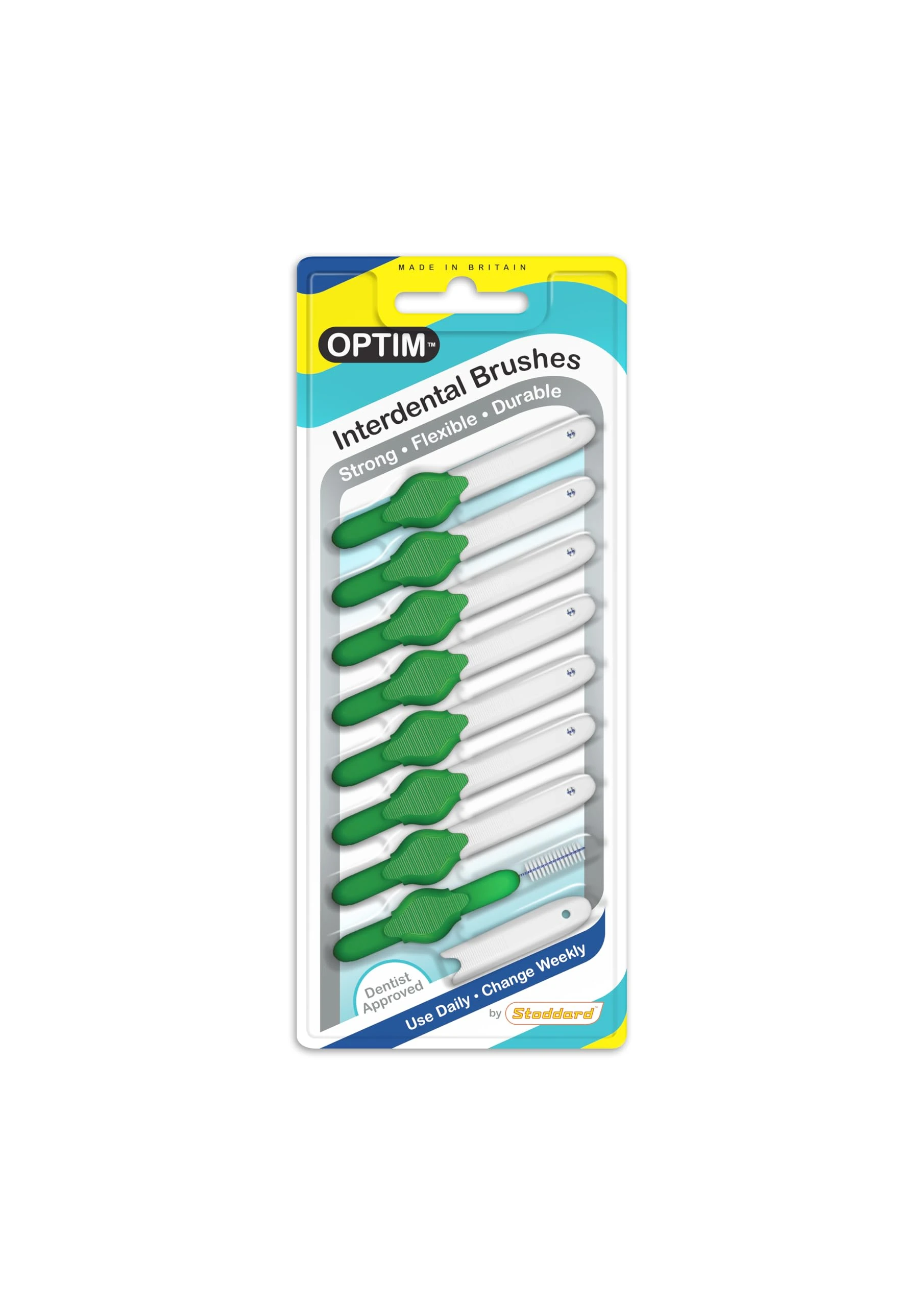 ICON OPTIM Interdental Brush Medium Green (Pack 8)