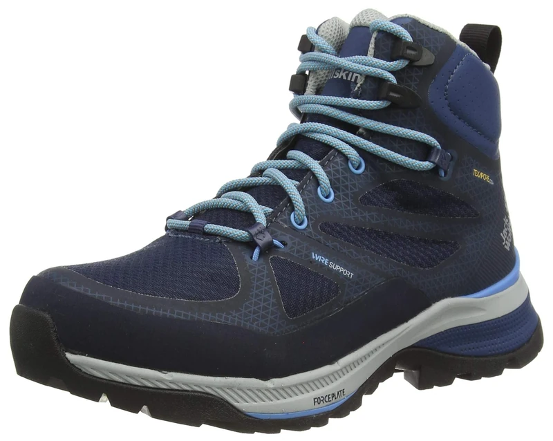 Jack Wolfskin Women's Force Striker Texapore MID W Outdoor Shoes, Dark Blue Light Blue, 6 UK