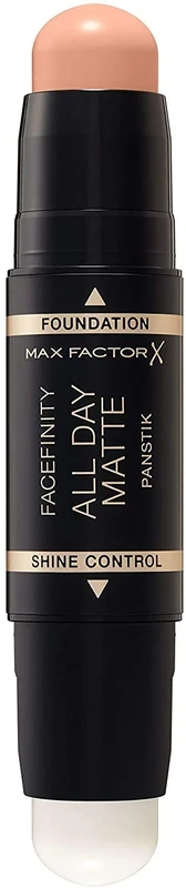 2x Max Factor Facefinity All Day Matte 2in1 PanStik Foundation 45 Warm Almond