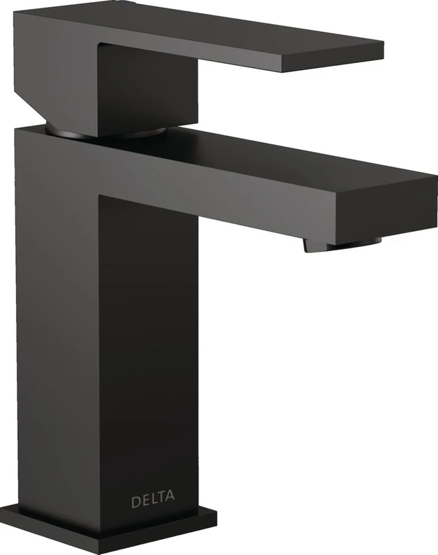 Delta Faucet 567LF-BLGPM-PP Modern Handle Lavatory Faucet Single Hole, Matte Black
