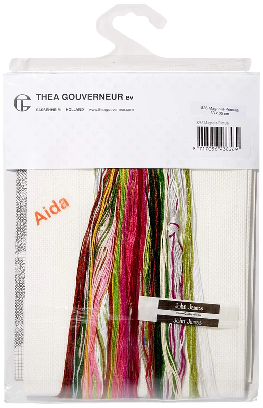 Thea Gouverneur Cross Stitch Kit, Multi-Colour, 33x65cm