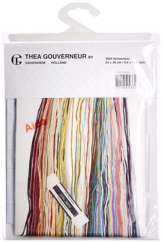Thea Gouverneur Cross Stitch Kit, Multi-Colour, 24x39cm