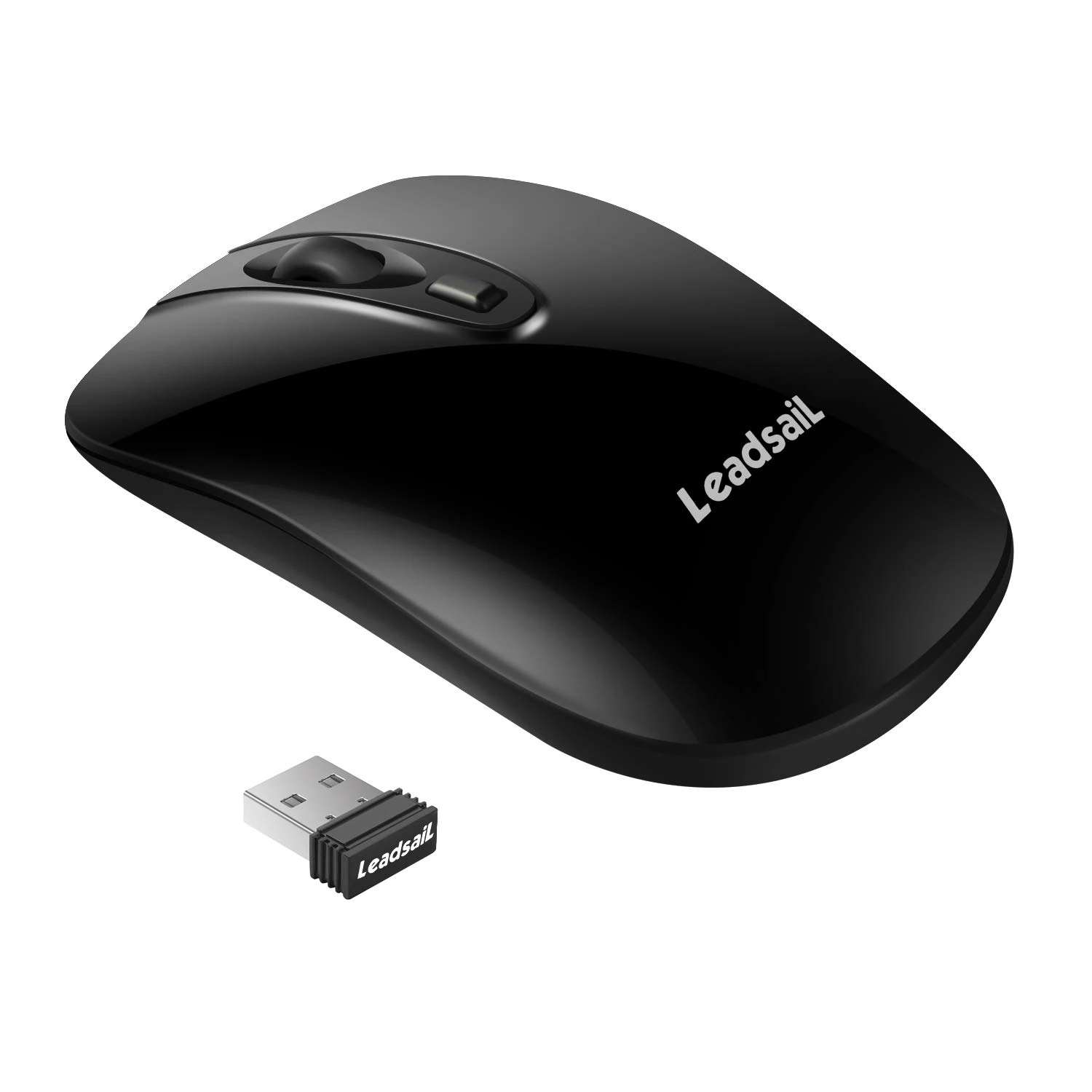 Wireless Mouse for Laptop Silent Cordless USB Mouse Wireless Optical Computer Mouse, 4 Buttons, AA Battery Used,1600DPI with 3 Adjustable Levels for Windows 10/8/7/XP/Mac/Macbook Pro/Air/HP/Acer