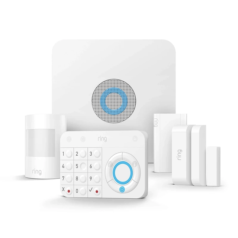Ring Alarm 5-Piece Kit (1st Generation) by Amazon – Home Security System with optional Assisted Monitoring – No long-term commitments – Works with Alexa