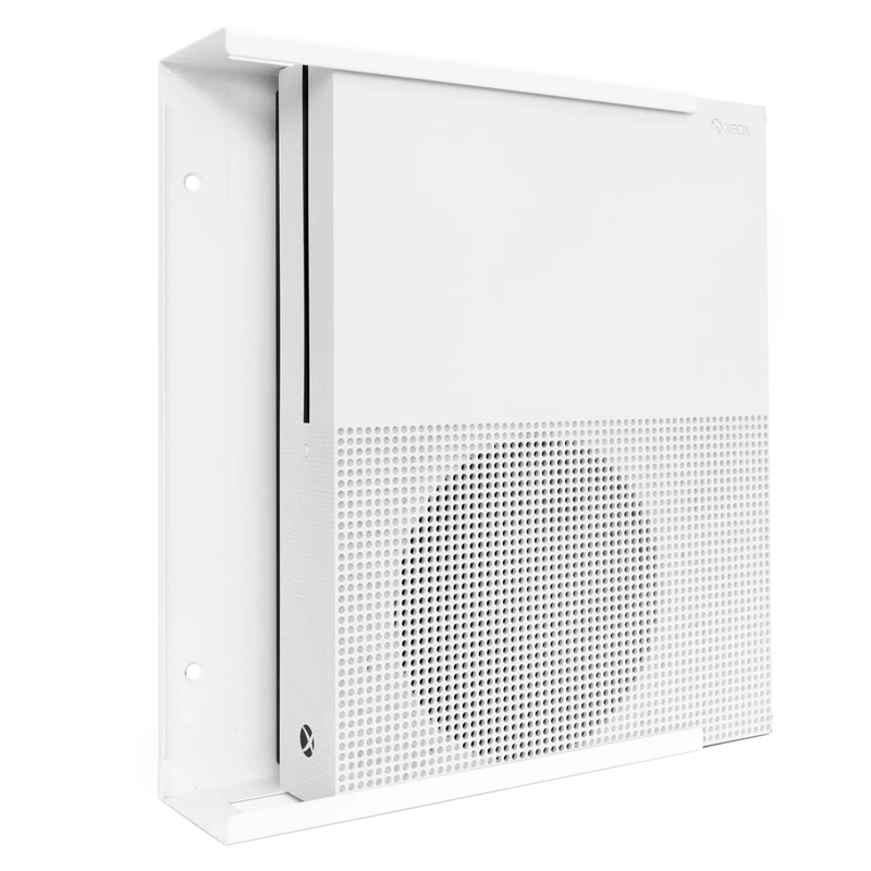 Dynas Wall Mount Compatible with Xbox One S & Xbox One Digital Consoles - Wall Mount (White) - Fittings Included - Made In The UK