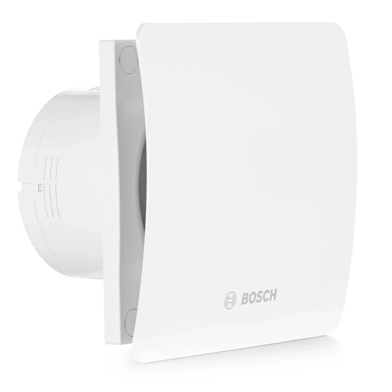 Bosch Bathroom Extractor Fan 1500 DH W 125 - For Ventilation in Bathroom and Toilet, Against Moisture and Mould - With Humidistat and Timer - 125mm Diameter