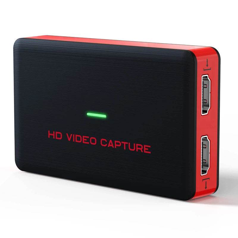 USB 3.0 HD Game Capture Card Full HD 1080P 60FPS Live Streaming Video Recorder Converter Box for Windows 10, Linux, OS X System on Xbox 360&One/ PS3 PS4 - The HDMI pass-through guarantees smooth