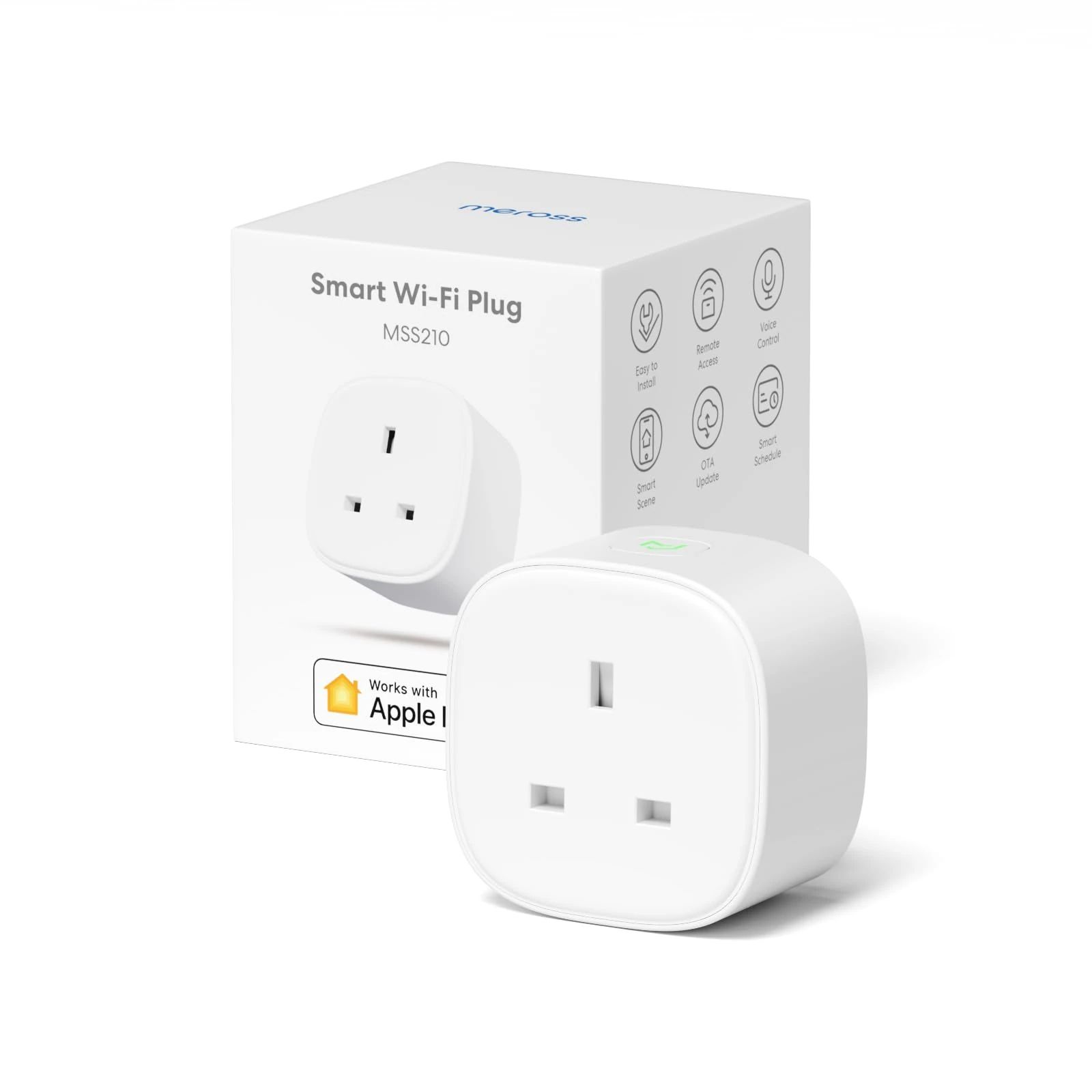 meross WiFi Smart Plug, Wireless Remote Control Timer Switch, Works with Alexa, Apple HomeKit, and Google Home
