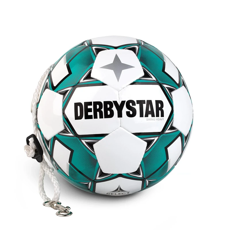Derbystar Swing Heavy 1074500108 Adult Football White Turquoise 5