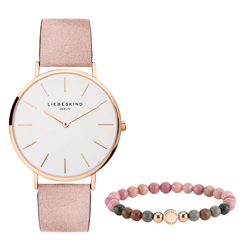 Liebeskind Berlin Women's Watch and Bead Bracelet Set LS-0072-LQB