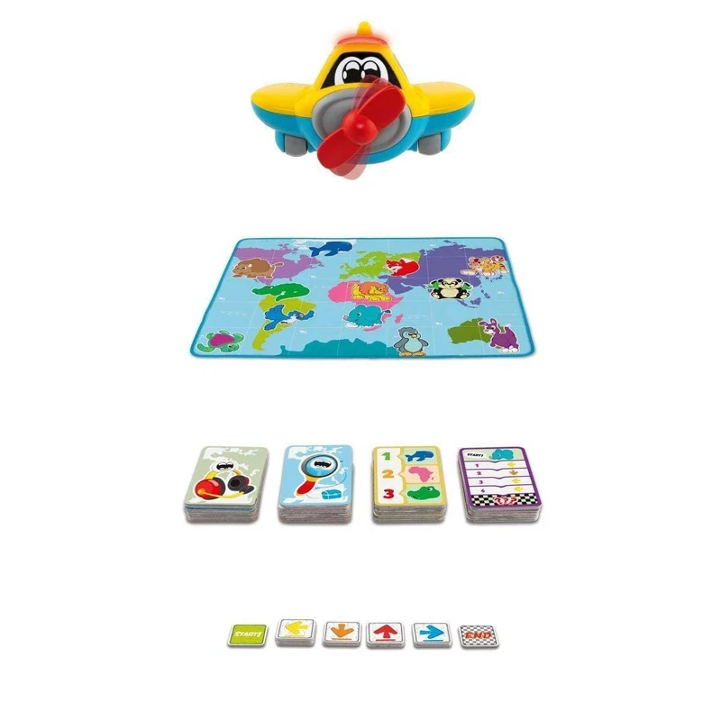 Chicco Cody Adventure Plane, Edu4You Educational Game with Play Mat Learn to Program and Code with a Large Size Children's Rug 110 x 80 cm Toy for Children Ages 2-6 - Image 1