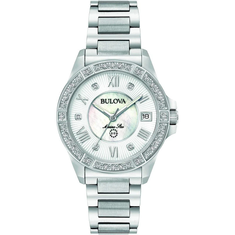 Bulova Women's Analogue Quartz Watch with Stainless Steel Strap 96R232