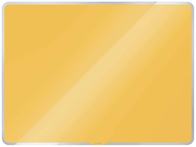 Leitz Magnetic Glass Whiteboard, 600 x 400, Cosy Range, Warm Yellow, 70420019