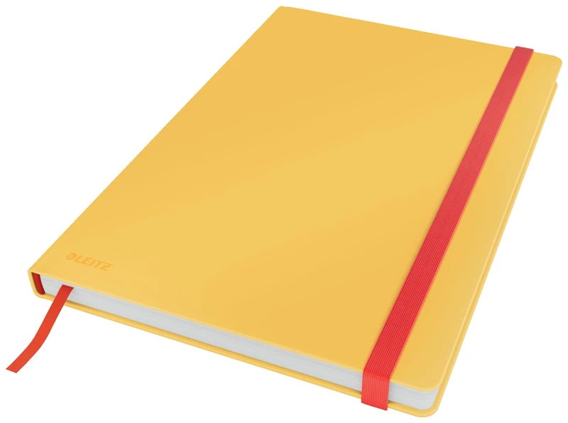 Leitz Large (B5) Ruled Hardcover Notebook, 80 Sheet, Cosy Range, Warm Yellow, 44830019
