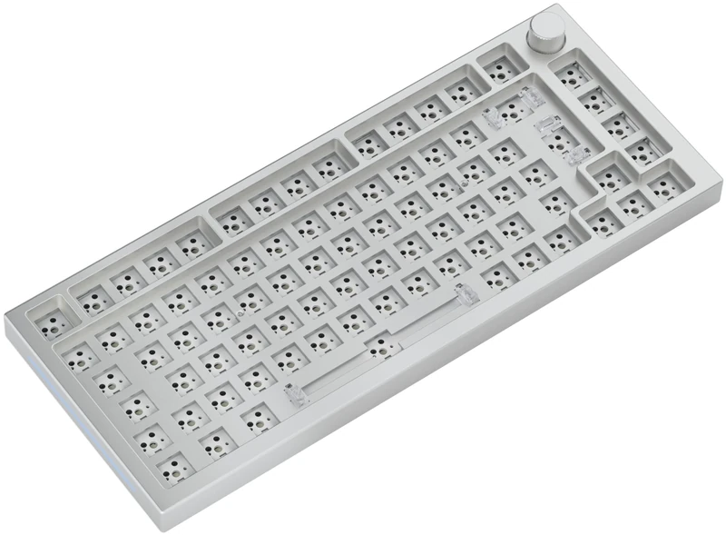 Glorious GMMK PRO 75% Barebones Keyboard - White Ice TKL ISO, RGB