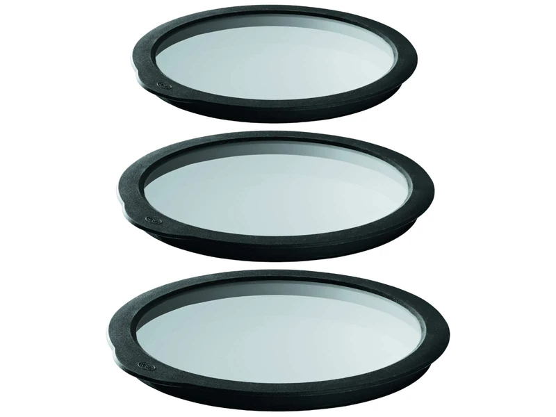 RÖSLE Glass Food Storage Lids Set of 3 (Diameter 16/20/24 cm)