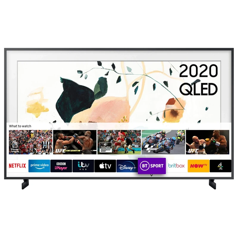 The Frame 2020 55" Art Mode QLED 4K HDR Smart TV with No-Gap Wall Mount in-box