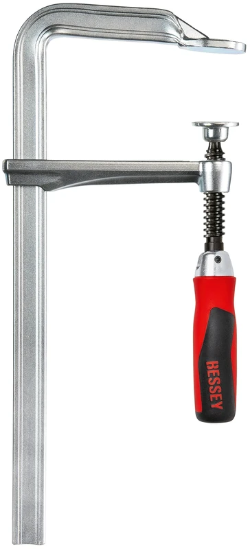 BESSEY GZ50-12KG All-Steel F-Type Easy Access Screw clamp with Swivel Folding Handle GZ 500mm Rail Length,120mm Throat Depth