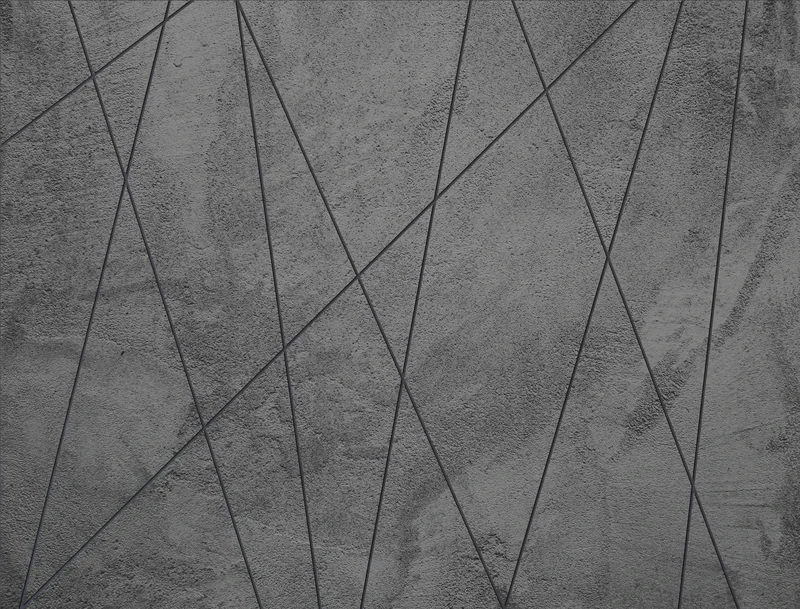AG Design FTN XXL 1241 Fleece Photo Wallpaper for Living, Bedroom, Dining Room, Kitchen, 360 x 270 cm Dark Betonlinien, Paper, Grey - Image 1