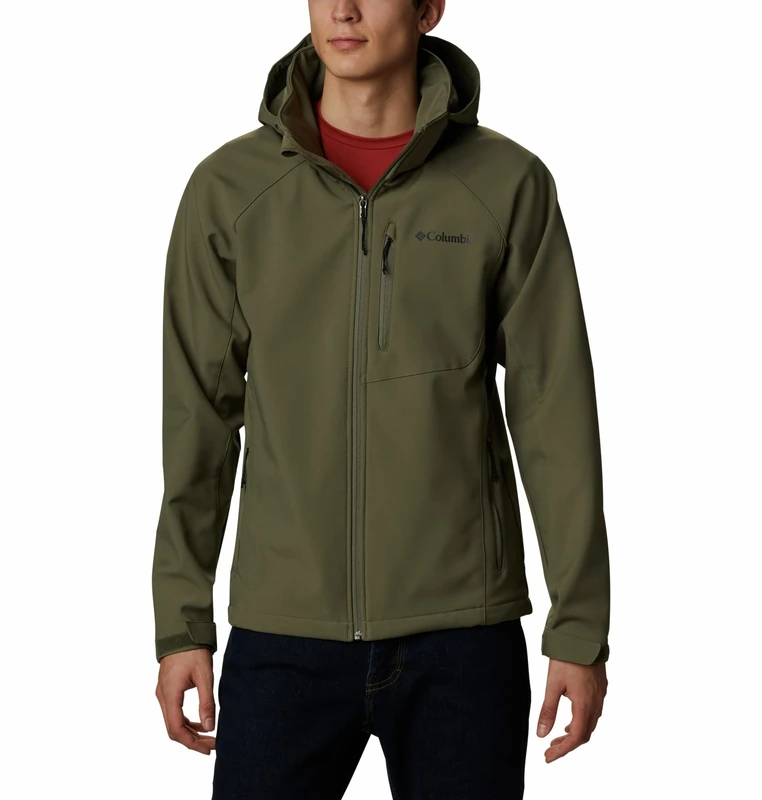 Columbia Men's Cascade Ridge Softshell, Softshell Jacket, Stone Green, Size S