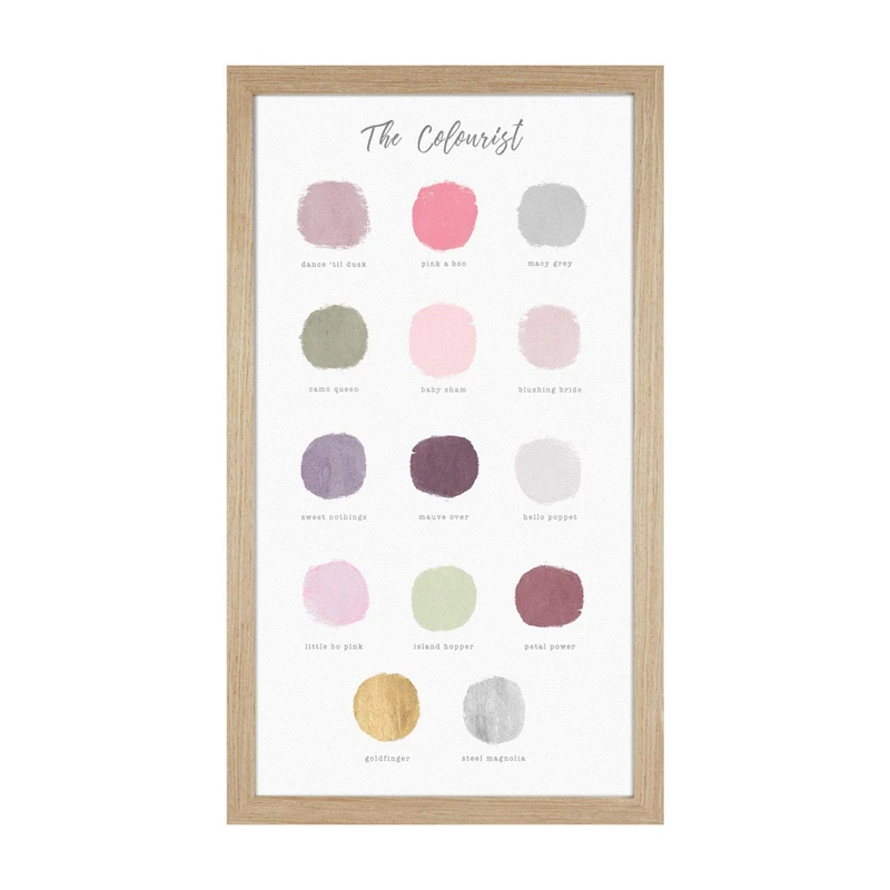 The Colourist - Framed glazed wall art picture (H71cm x W41cm) - Image 1