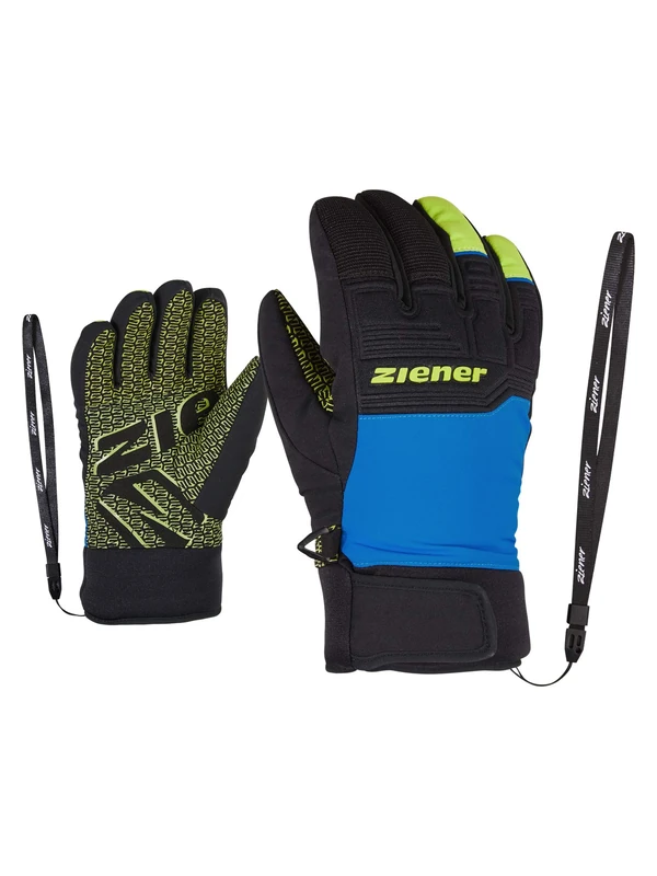 Ziener Children's Lanus AS Ski Gloves/Winter Sports, Waterproof, Breathable, Trendy, Primaloft, Persian Blue, 3.5