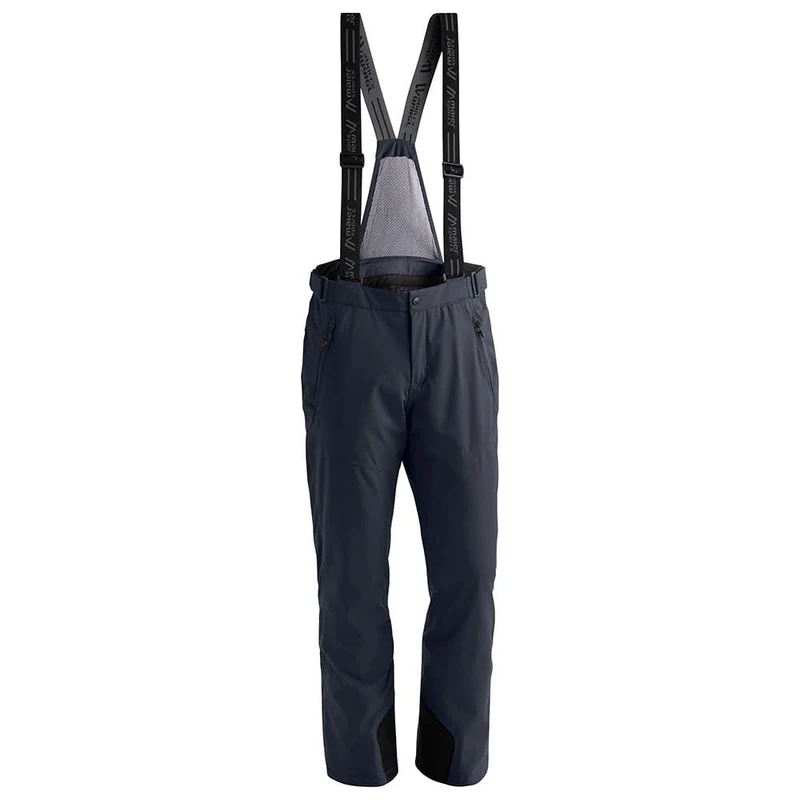 maier sports men's Anton 2 ski trousers, snow pants with suspenders, waterproof and windproof