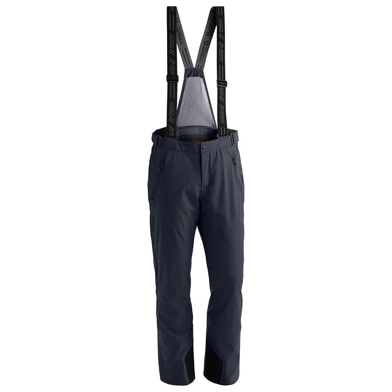 maier sports men's Anton 2 ski trousers, snow pants with suspenders, waterproof and windproof