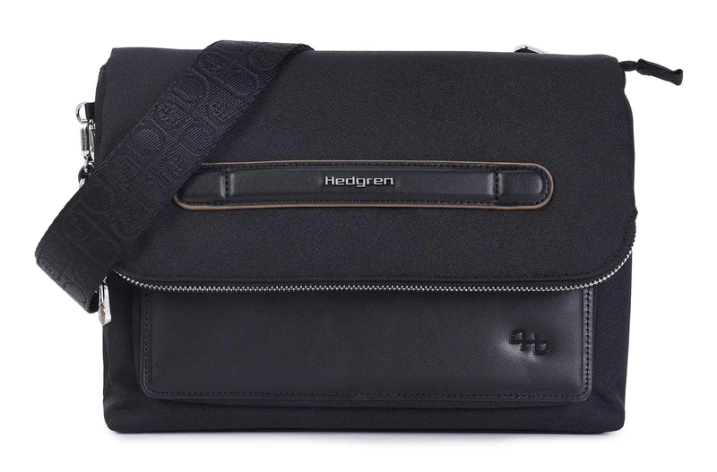 Hedgren Unisex's Frappe Handbag Flap + RFID, Black, Talla única