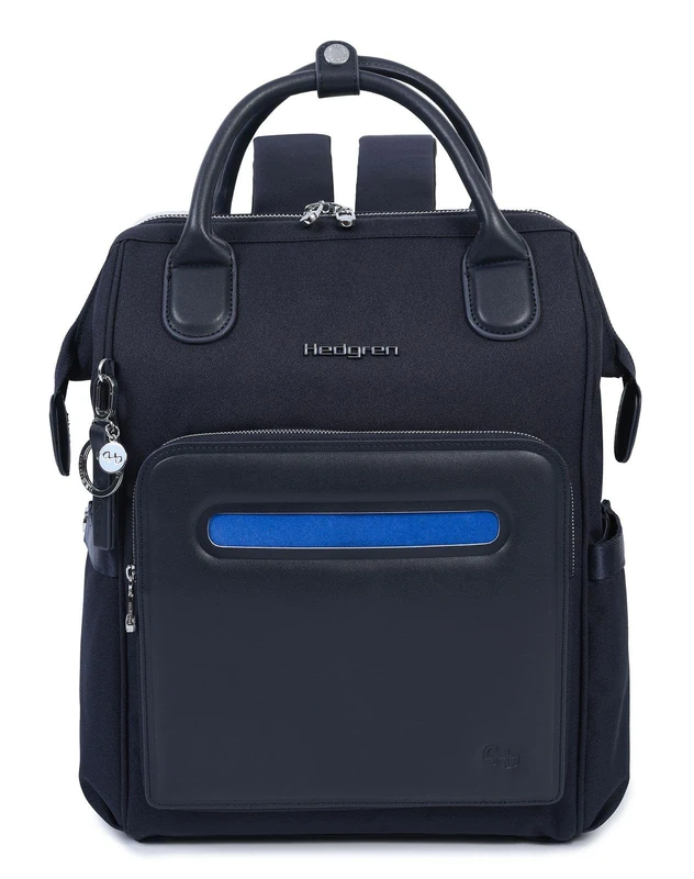 Hedgren Unisex's Moka M Backpack M 14" + RFID, Peacoat Blue, One Size