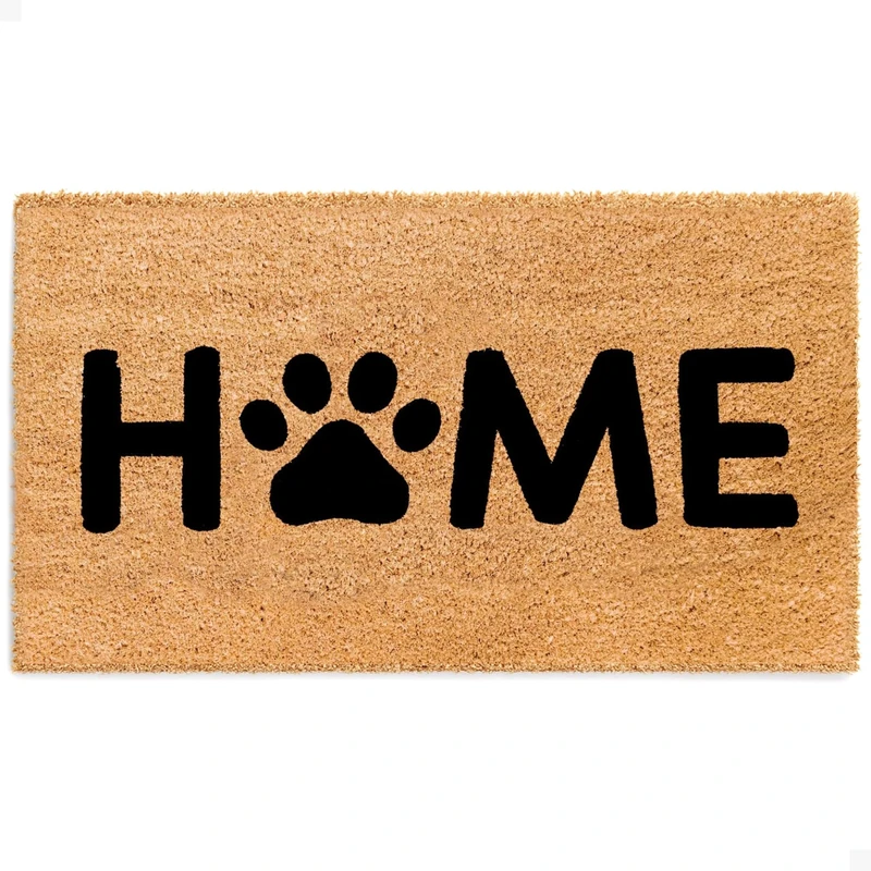 THEODORE MAGNUS Natural Coir Doormat with Non-Slip Backing - 17 x 30 - Outdoor/Indoor - Dog Door Mat - Natural - Home - COIR-1730-15-172