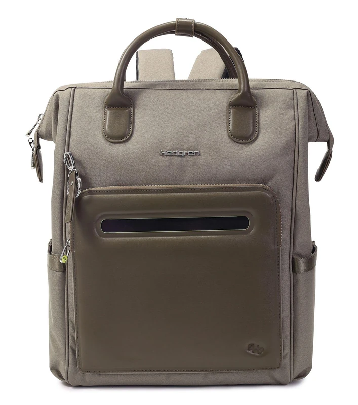 Hedgren Moka L, Backpack L 15.4" + RFID Unisex Adult, One Size, Vintage Taupe, One Size