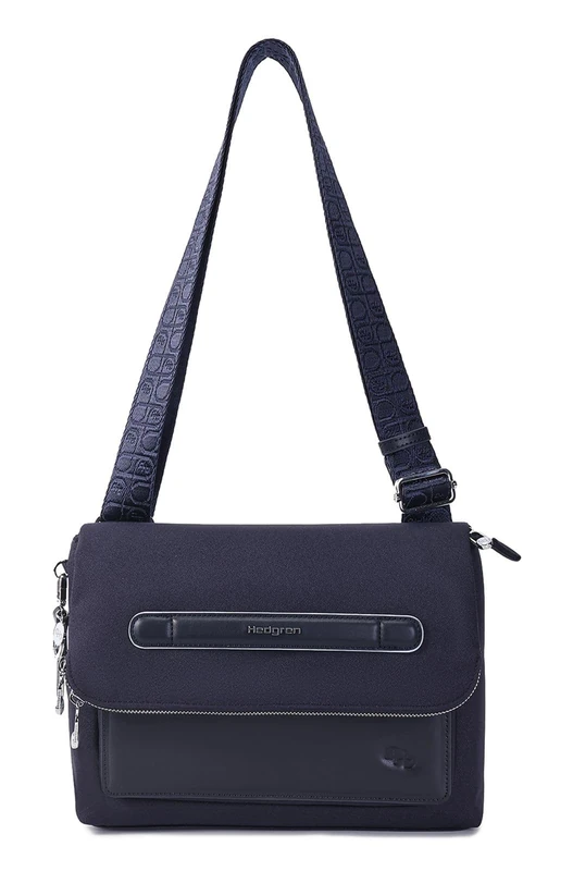 Hedgren Unisex's Frappe Handbag Flap + RFID, Peacoat Blue, Talla única