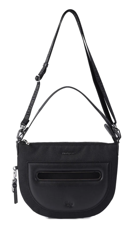 Hedgren Unisex's Bonbon L Halfmoon Crossover L + RFID, Black, Talla única - Image 1
