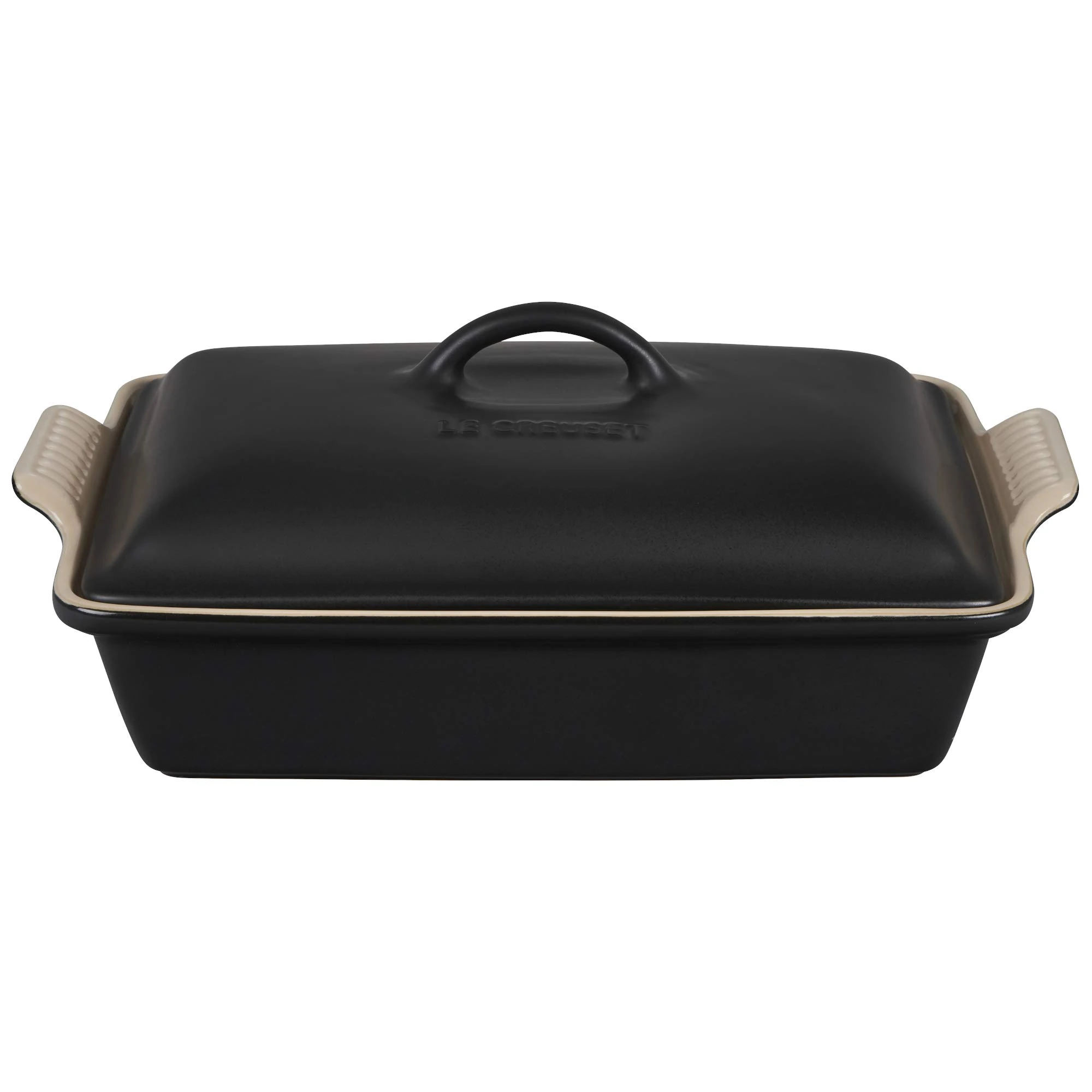 Le Creuset Stoneware Heritage Covered Rectangular Casserole, 4 qt. (12" x 9"), Licorice