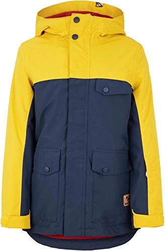 Ziener Apako Junior Boys' Ski Jacket Waterproof Windproof Warm Removable Inner Jacket, boys, Children's ski jacket, winter jacket, waterproof, windproof, warm, removable inner jacket., 207905, Dark Navy, 176 (EU)