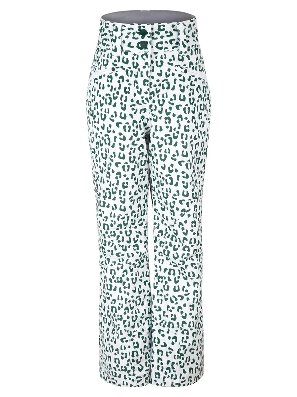 Ziener Alin Junior Girls' Ski Trousers Waterproof Windproof Warm, girls, Children's ski trousers, winter trousers, waterproof, windproof, warm, 207917, White Leo, 152 (EU)