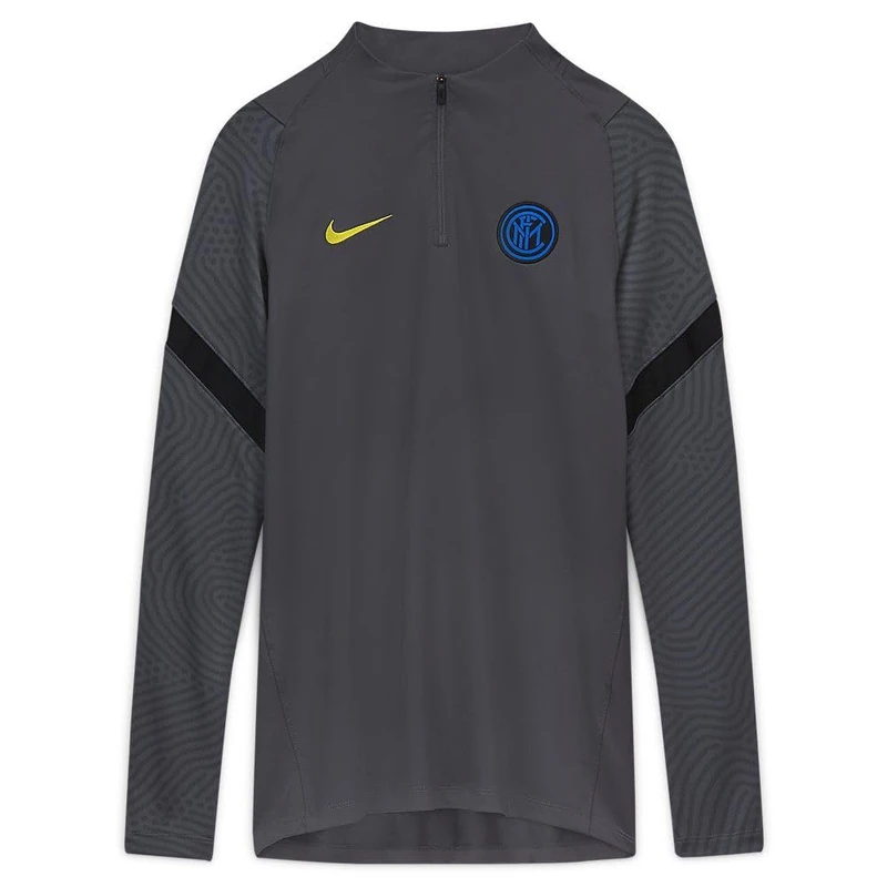 Nike Inter Mnk Dry Strk Dril Top Cl Long Sleeved T-Shirt - Dark Grey/Black/(Tour Yellow) (No Sponsor-3RD), XX-Large