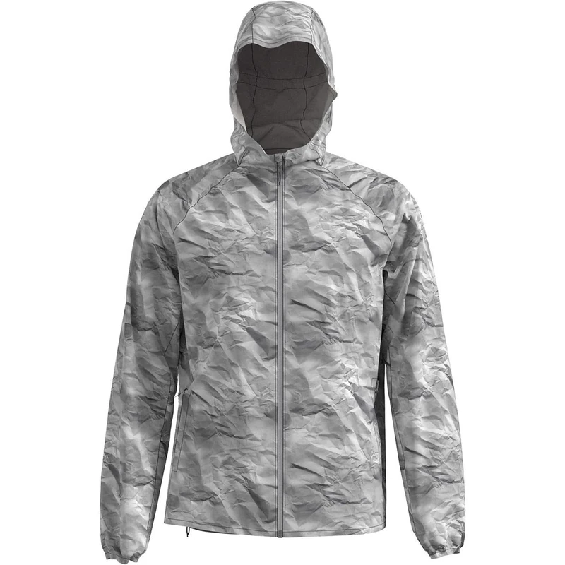 Odlo Men's FLI Jacket, mens, Men's Jacket, 528472, silver cloud - paper print, XXL